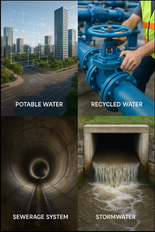 Potable-water network and distribution design